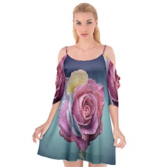 Rose Flower Love Romance Beautiful Cutout Spaghetti Strap Chiffon Dress by artworkshop