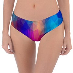 Triangles Polygon Color Reversible Classic Bikini Bottoms by artworkshop