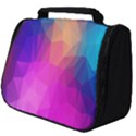 Triangles Polygon Color Full Print Travel Pouch (Big) View1