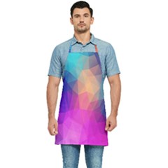 Triangles Polygon Color Kitchen Apron by artworkshop