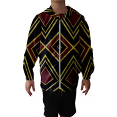 Abstract Pattern Geometric Backgrounds  Kids  Hooded Windbreaker by Eskimos