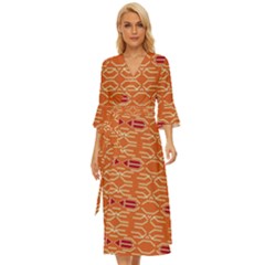 Abstract Pattern Geometric Backgrounds  Midsummer Wrap Dress by Eskimos