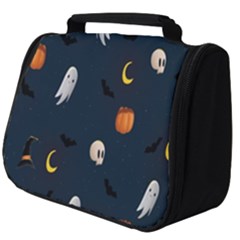 Halloween Ghost Pumpkin Bat Skull Full Print Travel Pouch (big) by artworkshop