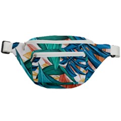 Leaves Tropical Exotic Fanny Pack by artworkshop