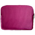 Pink Leather Leather Texture Skin Texture Make Up Pouch (Large) View2