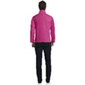 Pink Leather Leather Texture Skin Texture Men s Bomber Jacket View4