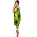 Leaves Grass Woven Waist Tie Cover Up Chiffon Dress View1