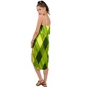 Leaves Grass Woven Waist Tie Cover Up Chiffon Dress View2