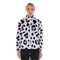 Blak-white-tiger-polkadot Women s Bomber Jacket by nate14shop