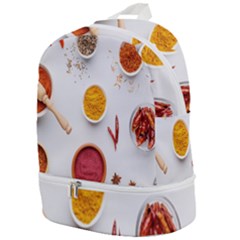 Masala Spices Food Zip Bottom Backpack by artworkshop