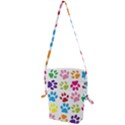 Paw Print Folding Shoulder Bag View1