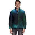 Stars Sky Space Men s Puffer Bubble Jacket Coat View1