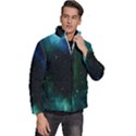 Stars Sky Space Men s Puffer Bubble Jacket Coat View3