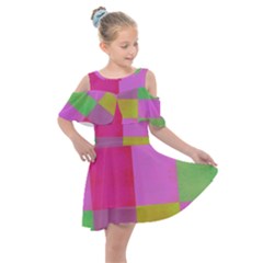 Paper-calor Kids  Shoulder Cutout Chiffon Dress by nate14shop