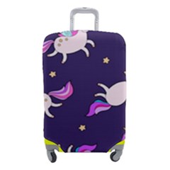 Fantasy-fat-unicorn-horse-pattern-fabric-design Luggage Cover (small) by Jancukart