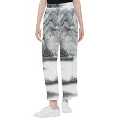 Ink-wash-painting-mountain-rolling-mountains Women s Pants  by Jancukart
