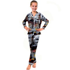 Halloween Kid s Satin Long Sleeve Pajamas Set by Jancukart