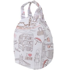 I Love London Drawing Travel Backpacks by Jancukart