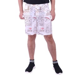 I Love London Drawing Men s Pocket Shorts by Jancukart