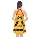 Gamer-geek-video-game-sign-fan Halter Neckline Chiffon Dress  View2