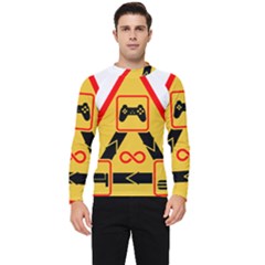 Gamer-geek-video-game-sign-fan Men s Long Sleeve Rash Guard by Jancukart