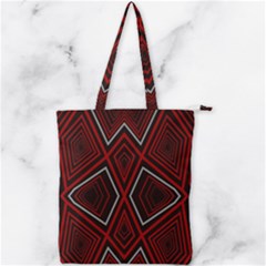 Abstract Pattern Geometric Backgrounds Double Zip Up Tote Bag by Eskimos