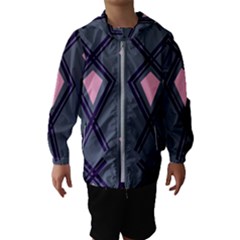 Abstract Pattern Geometric Backgrounds  Kids  Hooded Windbreaker by Eskimos