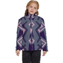 Abstract pattern geometric backgrounds  Kids  Puffer Bubble Jacket Coat View1