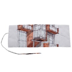 Rag-flats-onion-flats-llc-architecture-drawing Graffiti-architecture Roll Up Canvas Pencil Holder (s) by Jancukart