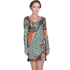 Mosaic Long Sleeve Nightdress by artworkshop