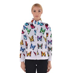 Big Collection Off Colorful Butterfiles Women s Bomber Jacket by nate14shop