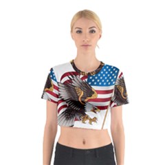 American-eagle- Clip-art Cotton Crop Top by Jancukart