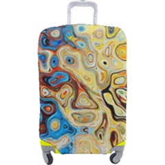 Colorful Structure Luggage Cover (large) by artworkshop