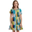 Mosaic Tiles Kids  Puff Sleeved Dress View1