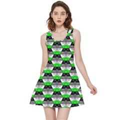 Hackers Town Void Mantis Hexagon Agender Agender Info Pride Flag Inside Out Reversible Sleeveless Dress by WetdryvacsLair