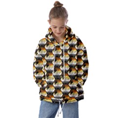 Hackers Town Void Mantis Hexagon Bear Pride Flag Kids  Oversized Hoodie by WetdryvacsLair