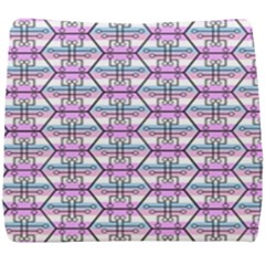 Hackers Town Void Mantis Hexagon Bigender Pride Flag Seat Cushion by WetdryvacsLair