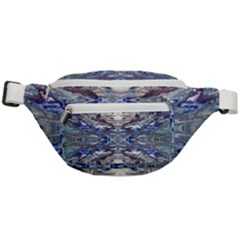 Abstract Pouring Fanny Pack by kaleidomarblingart