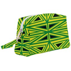 Abstract Pattern Geometric Backgrounds Wristlet Pouch Bag (large) by Eskimos