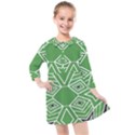 Abstract pattern geometric backgrounds  Kids  Quarter Sleeve Shirt Dress View1