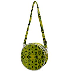 Abstract Pattern Geometric Backgrounds  Crossbody Circle Bag by Eskimos