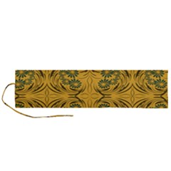 Folk Flowers Print Floral Pattern Ethnic Art Roll Up Canvas Pencil Holder (l) by Eskimos