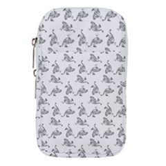 Robot Dog Drawing Motif Pattern Waist Pouch (small) by dflcprintsclothing