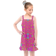 Pink Vacation Kids  Overall Dress by Thespacecampers