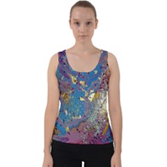 My Pour Cup Painting 7 1 Cbdoilprincess  Velvet Tank Top by CBDOilPrincess1