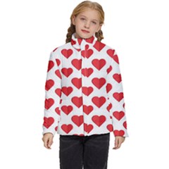 Heart-004 Kids  Puffer Bubble Jacket Coat by nate14shop