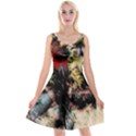 Ara-bird-parrot-animal-art Reversible Velvet Sleeveless Dress View1