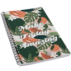 Tropical Polka Plants 2 5 5  X 8 5  Notebook by flowerland