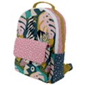 tropical polka plants 6 Flap Pocket Backpack (Small) View1