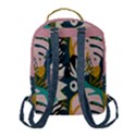 tropical polka plants 6 Flap Pocket Backpack (Small) View3